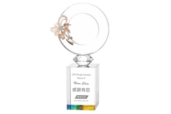 【限量】水晶金屬彩虹琉璃獎盃（FCYOA017）