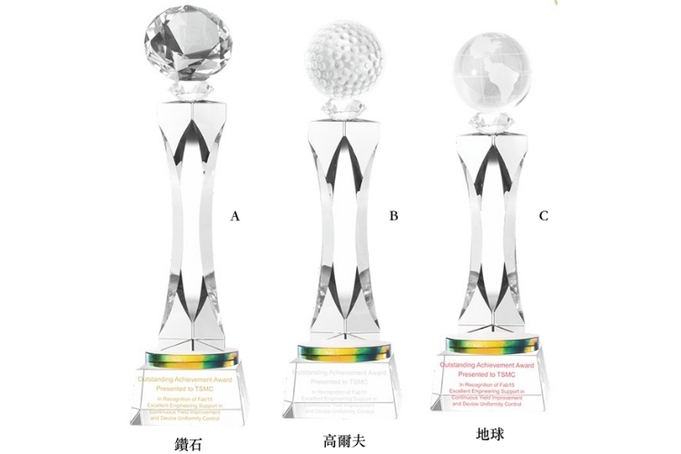 【限量】水晶彩虹琉璃獎盃（FCYOA108）