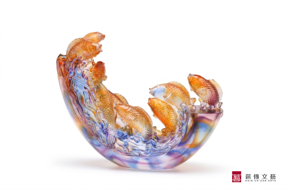 魚躍龍門(大) 6 (琉璃新居落成禮物推薦)魚躍龍門(大)