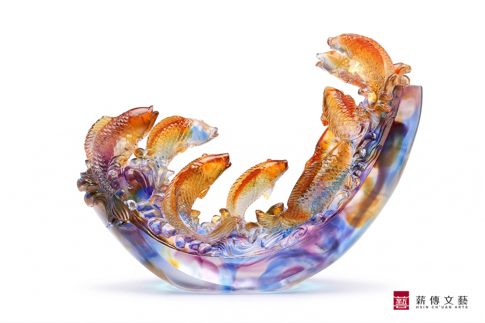 魚躍龍門(大) 8 (琉璃新居落成禮物推薦)魚躍龍門(大)