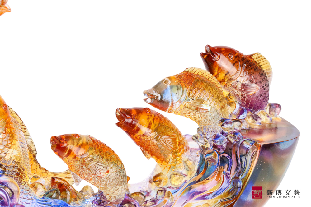 魚躍龍門(大) 9 (琉璃新居落成禮物推薦)魚躍龍門(大)