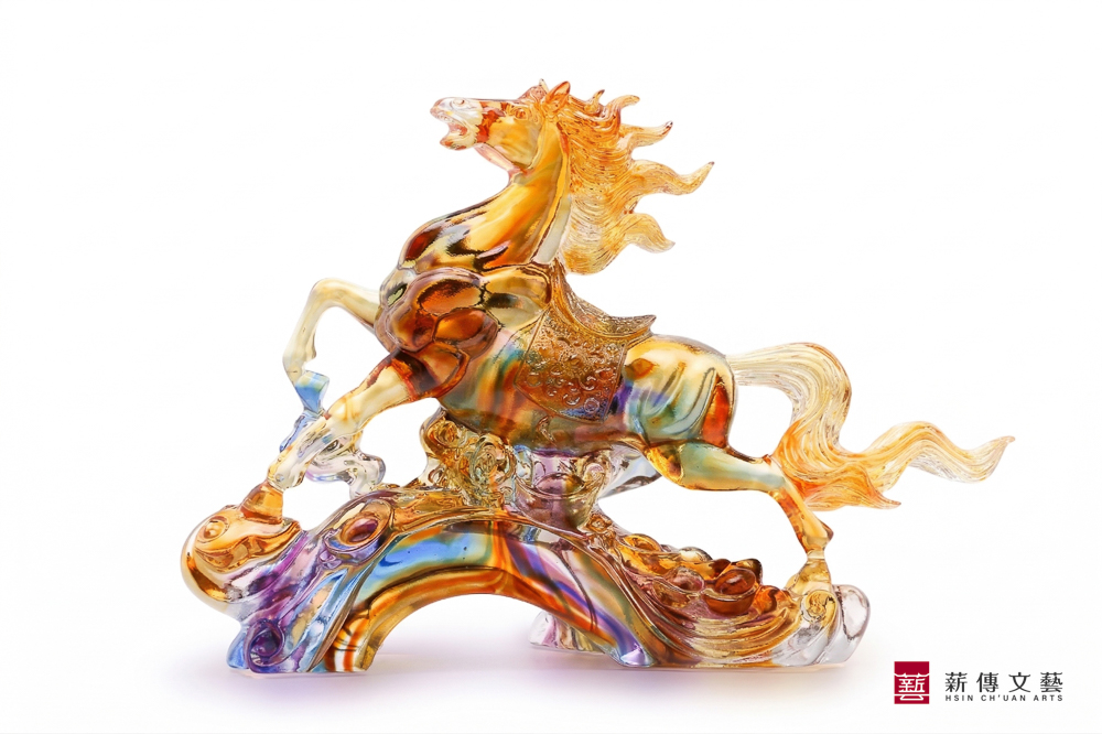 壯志凌雲馬（琥珀藍紫色）